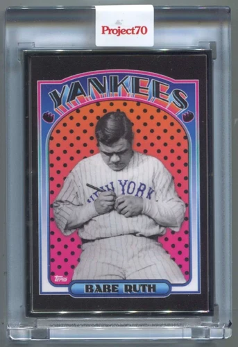TOPPS PROJECT 70 SILVER ARTIST PROOF 476 BABE RUTH by CLAW MONEY YANKEES 5/51