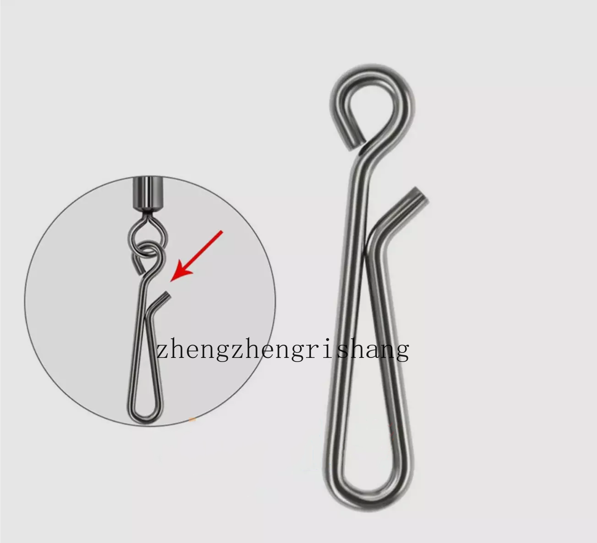 100 Per Pack Stainless Steel Reinforced Safety Pin Lure Sub Strong - Foto 11