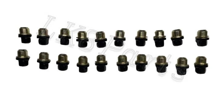 Land Rover Defender 90 110 porca de roda preta conjunto de 20 RRD500560B nova - Imagem 3 de 4