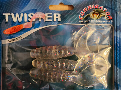 Weiche Twister Schwänze von JENZI  SUPER SOFT Transparent-glitter