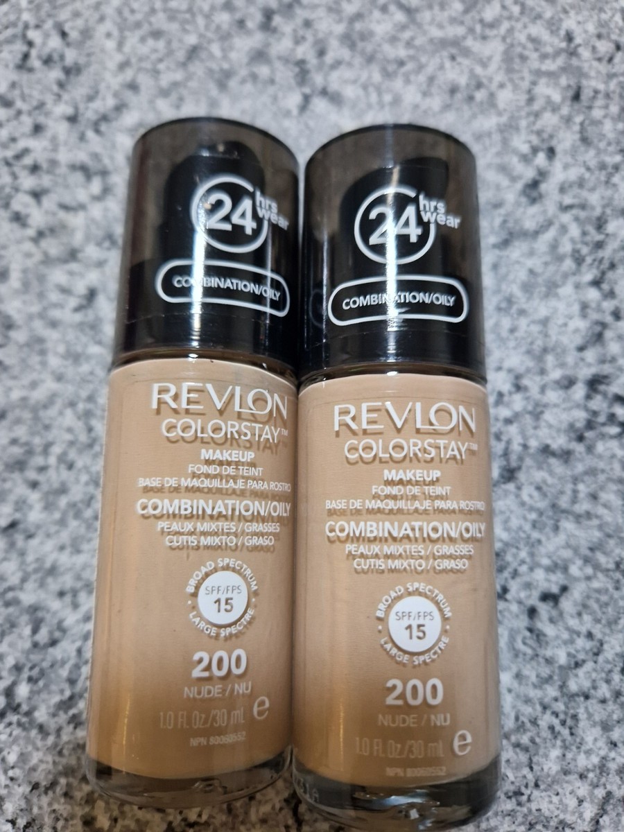 ファンデーション &RatiaN 2-way foundation R1 25g 2 x NUDE REVLON COLORSTAY FOUNDATION 24Hrs 30ml No 200 | eBay