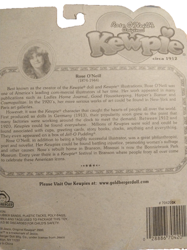 Kewpie Birthday Doll Mini Kewps 2000 Rosie O'Neill New in Package Goldberger - Picture 3 of 6