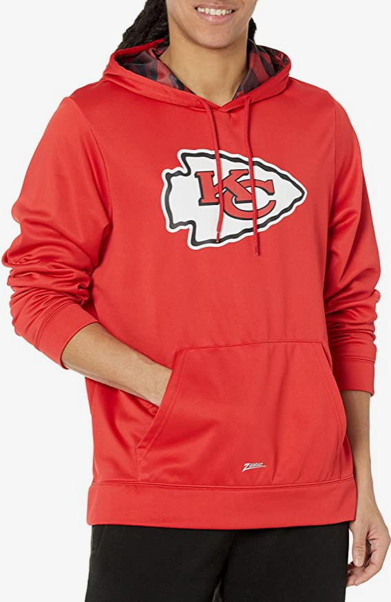 Толстовка с капюшоном цвета мужской команды NFL Zubaz Kansas City Chiefs с командной камуфляжной подкладкой