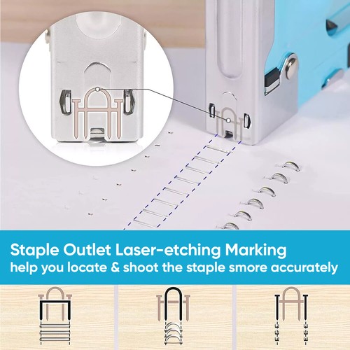 Staple Gun Heavy Duty Tacker Stapler Upholstery Nail Gun 3000x Staples Hand Tool - Picture 8 of 12