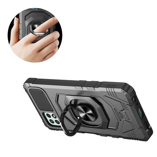 Für Motorola Moto G 5G 2024 Hybrid Dual Layer Magnet Ring Ständer Hülle Cover - Bild 9 von 47