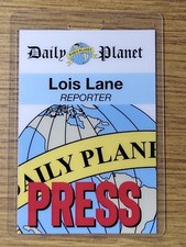 Superman Smallville ID Badge-Daily Planet Lois Lane Reporter Cosplay