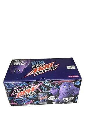 Exclusive Korean IF MOVIE   Mountain Dew Zero Sugar Blue! 8-12oz cans & Keychain