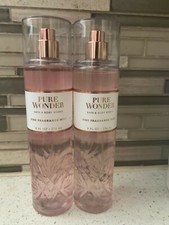 X2 BATH  BODY WORKS PURE WONDER  FINE FRAGRANCE MIST, 8 FL OZ/ 236M EACH