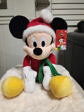 Disney 2015 Collector Series Mickey Mouse 18-Inch Plush Santa with Scarf