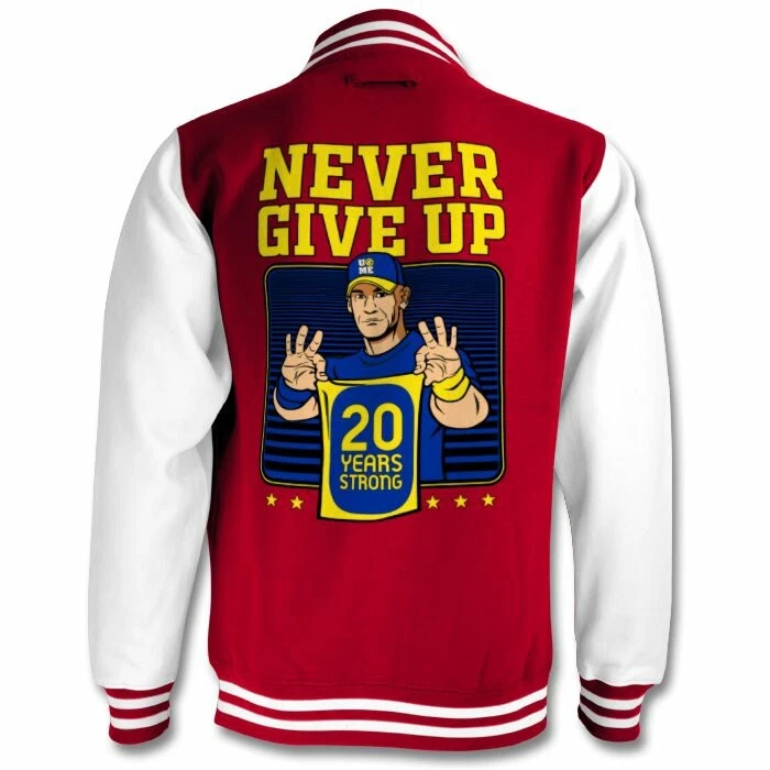 John cena 20 Years Strong Varsity Jacket 🇬🇧 Xs To 2XL