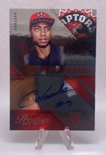 2014-15 Prestige Prestigious Premieres Signatures Plus Bruno Caboclo Rookie Auto