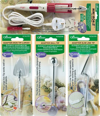 Clover Mini Iron II Zubehörauswahl / Komplettset ideal mit Schrägbachern