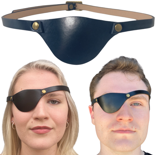 Leather Eye Patch for Adults Black Leather Eye patch eBay