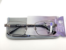 Foster Grant Ti-Tech TI100 Mens Black Flexible Reading Glasses 54  19-140