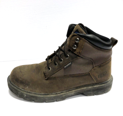 Skechers Mens Mennot Steel Toe Work Boots Brown Size 11.5 M  display picture 2