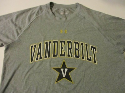 VANDERBILT UNIVERSITY COMMODORES UNDER ARMOUR LOOSE HEAT GEAR ATHLETIC SHIRT SM