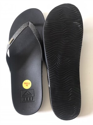 ?NEW! Reef Black Flip Flop Sandals Sz 12 NWT Amazon.com | REEF(リーフ) Women main image 4