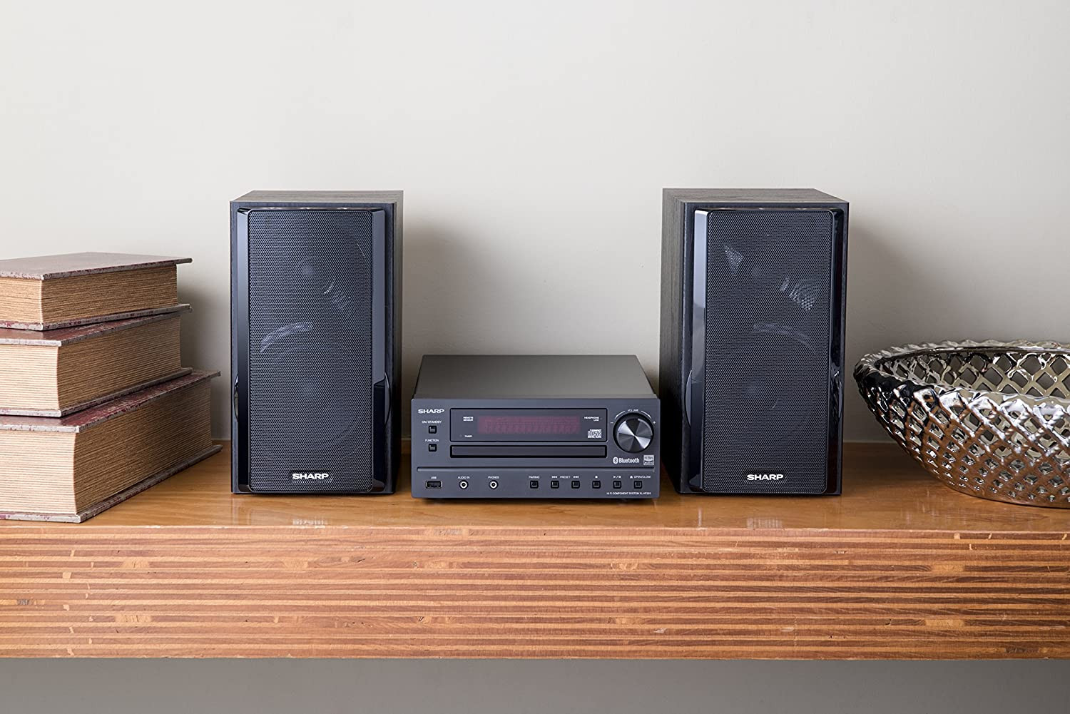 Sharp XL-HF203B Hi-Fi Component Stereo Speaker System High Resolution Audio