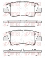 Remsa BremsbeläGe Bremsbelegsatz Hinten FüR Hyundai I30 Coupe Toyota Auris