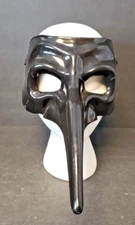 Halloween Zanni Bird Venetian Black Long Nose Masquerade Halloween Mask Cosplay