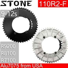 Stone 110bcd Round Double Chainring Aero for Shimano 105 R7100 UTR8100 R9200 Di2