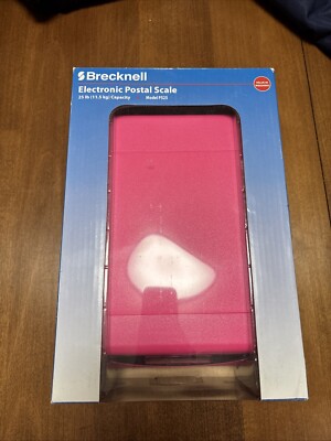 Brecknell  PS25 Electronic Portable Postal Parcel Scale 25 lb x 0.2 oz, Pink