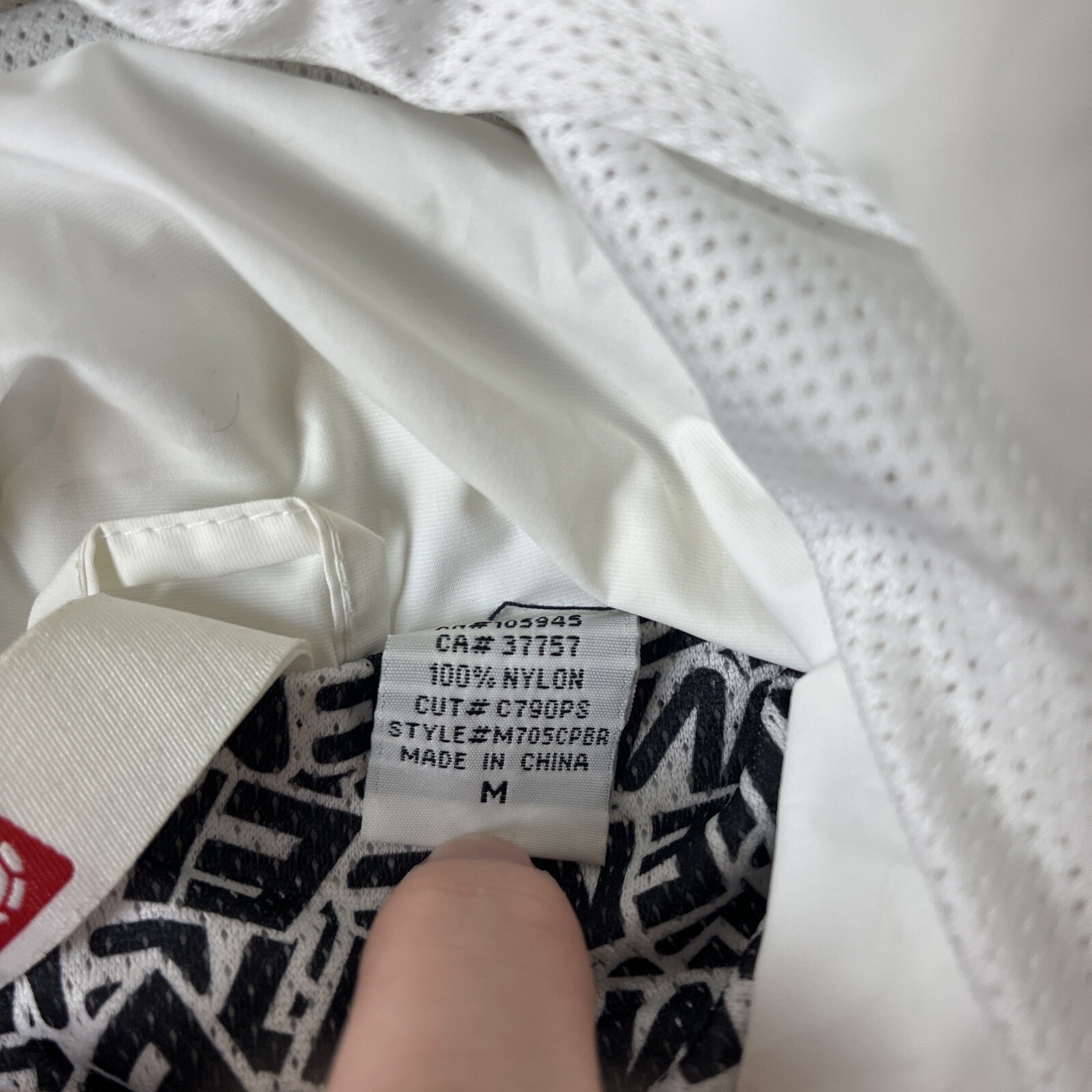 Medium Element Jacket WIndbreaker White & Blue Fu… - image 8