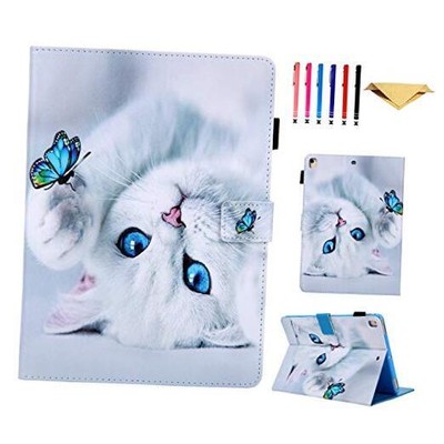 Case for Amazon Kindle Fire HD 8 and Fire HD 8 Plus Tablet Case White Cat