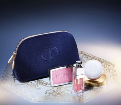 Dior Holiday Makeup Favorites Set: Lip Glow Rosy Blush Creme Abricot
