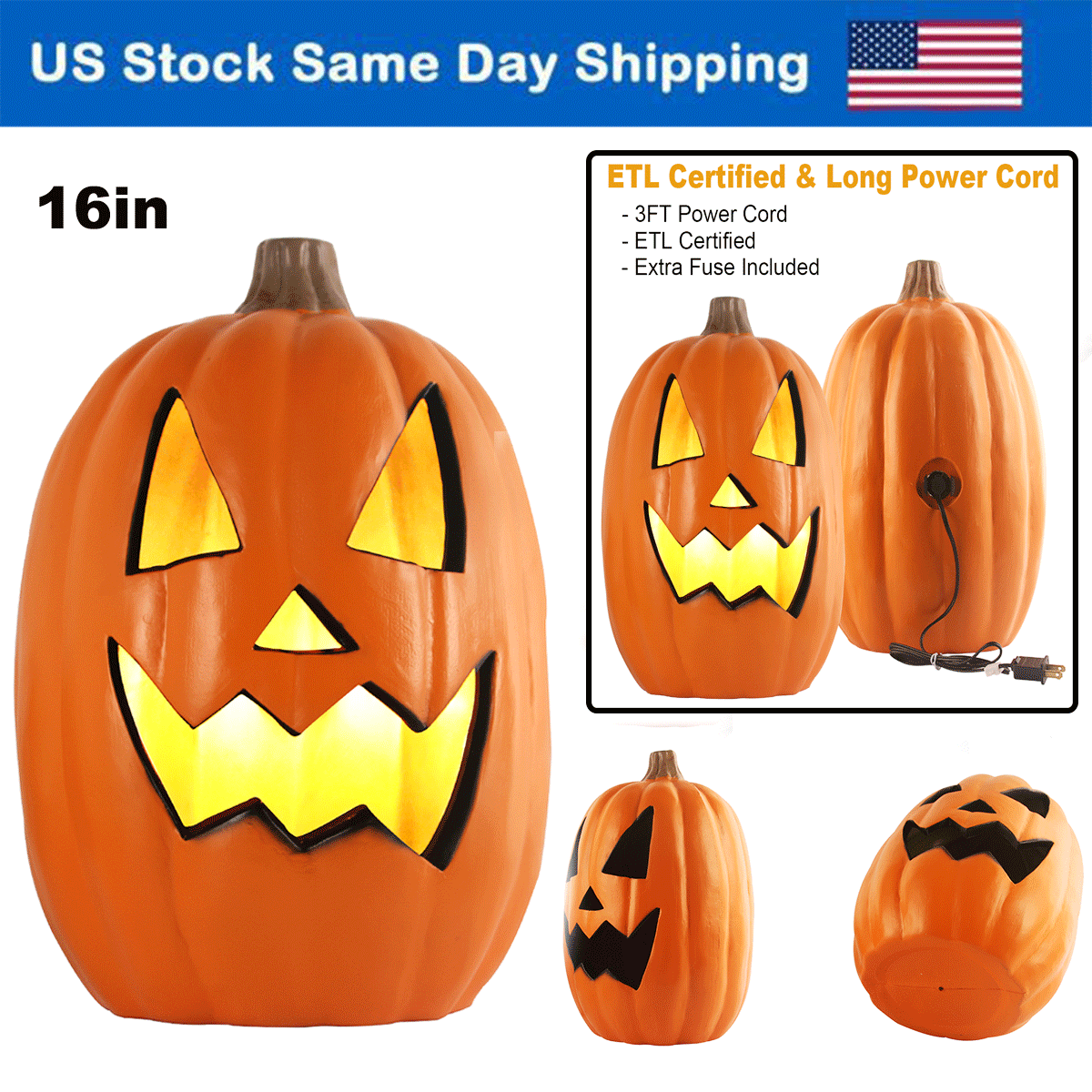 Large Light Up Pumpkin Large Light Up Pumpkin