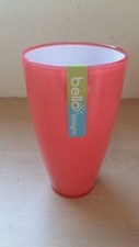 2 Tone Pink/White Large Plastic Tumblers Partyware Picnic BBQ Buffet Cheap!