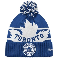 TORONTO MAPLE LEAFS 2014 NHL WINTER CLASSIC REEBOK CUFFED POM KNIT HAT TOQUE