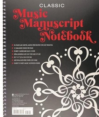 Peter Pauper Press Music Manuscript Notebook (Classic) (Taschenbuch)