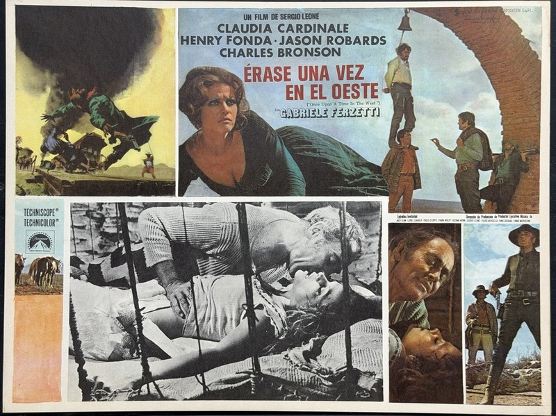 ONCE UPON A TIME IN THE WEST CLAUDIA CARDINALE HENRY FONDA LOBBY CARD 1968