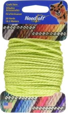 Needloft Plastic Canvas Yarn, 20 yards - Bright Green