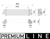 Mahle LadeluftküHler Premium Line CI 736 000P FüR Volvo S60 3 224 S90 2 234 V90