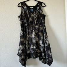 Simply Vera Dress PL Floral Print Spring Summer Party Church Date A-line 
