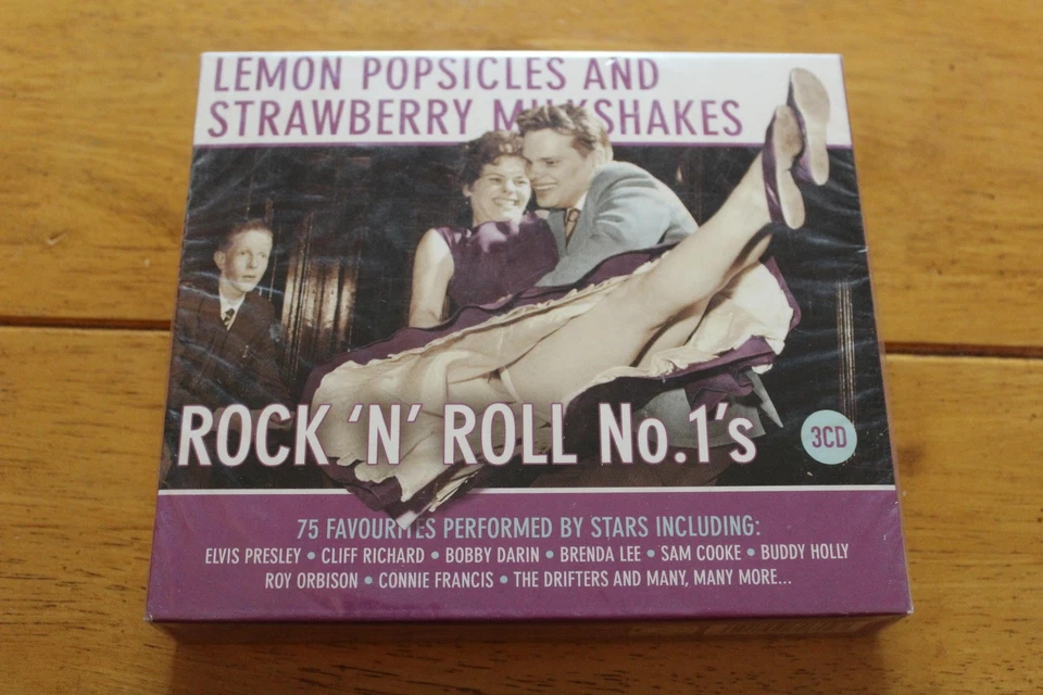 Rock 'N' Roll No.1's 3CD Lemon Popsicles Strawberry Milkshakes 75 Hits New - Image 2 of 2