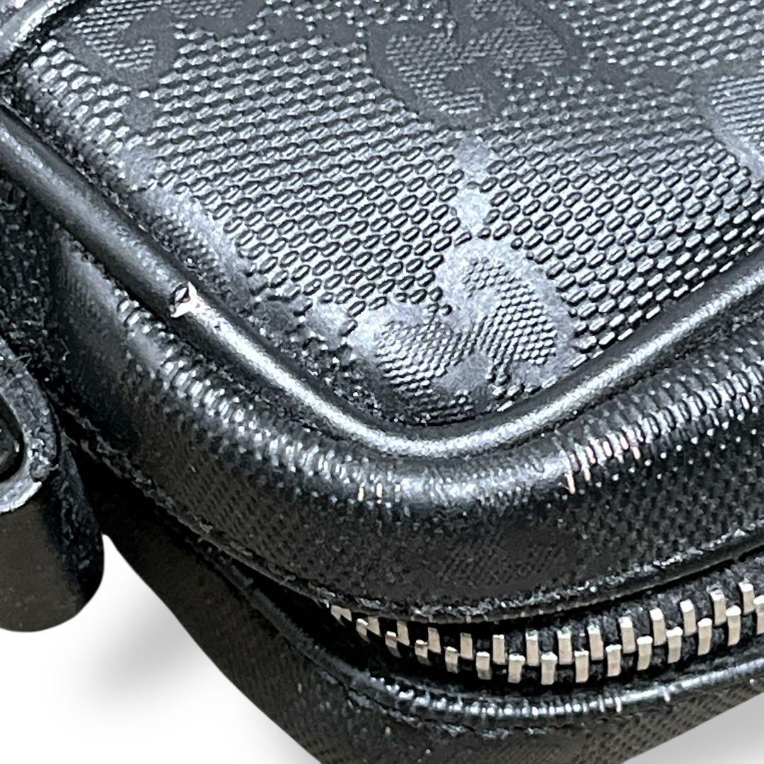 GUCCI Implement Shoulder Bag Camera Bag Black PVC… - image 19