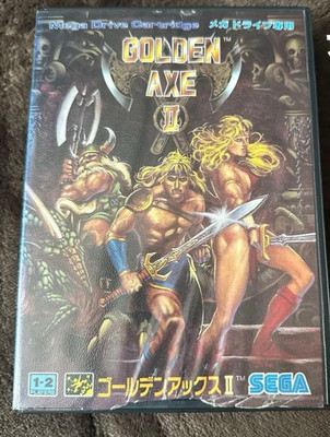 GOLDEN AXE II 2 Mega Drive MD MegaDrive G-4062 SEGA 1991 w/ Box Manual Used