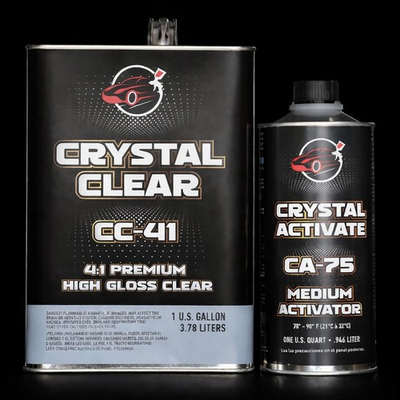 #ad #ad Crystal Clear Coat Gallon Kit 4:1 High Gloss Automotive Clearcoat Med Hardener $79.99