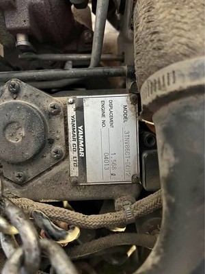 Yanmar 3TNV86CT-DD12. 3 cylinder Diesel Engine - Running Take-out