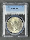 1922 Peace Dollar $1 – PCGS MS63 – U.S. Silver Coin