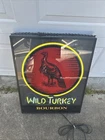 Vintage Wild Turkey Kentucky Bourbon Neon Sign 26x21x3