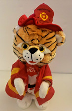 Animated Gemmy 14  Plush Tiger Fireman Dancing Singing "hot hot hot" Works
