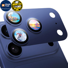 MAGIC JOHN 2 Pack Camera Lens Protector for iPhone 17 17 Pro Max, Blue