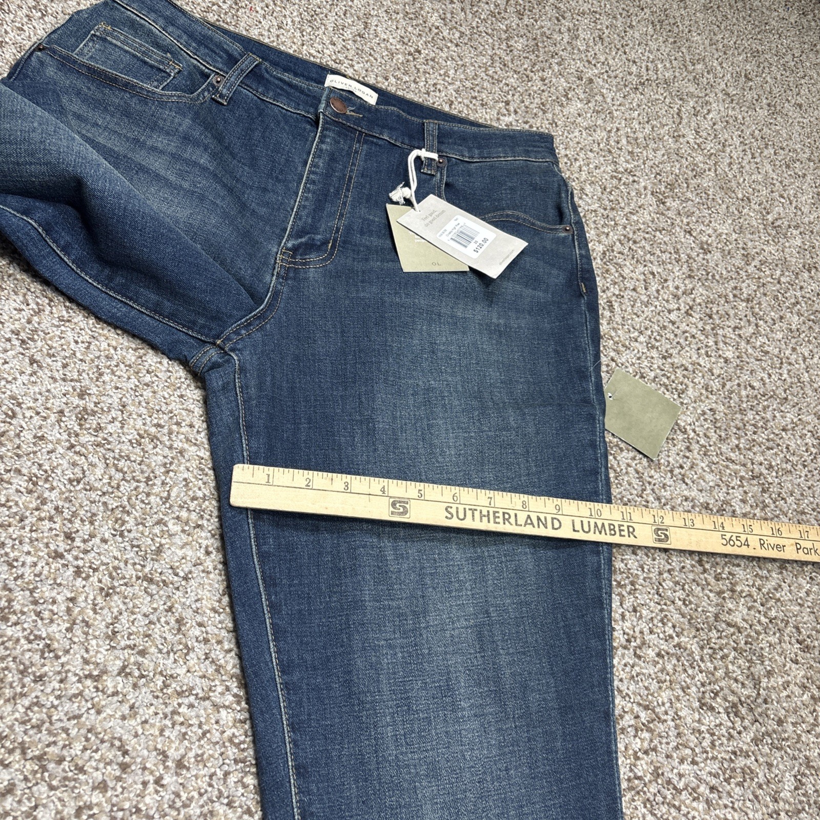 Oliver Logan Jeans Women's 30 The Crosby High Rise Raw Hem Fits 31 X 29.5 NEW - View 14