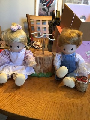 Precious  Two Porcelain Dolls 2084B,  Love One Another , Document Ed