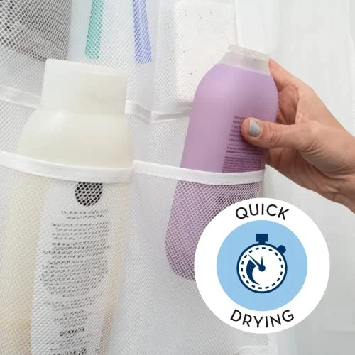 Organizador de Ducha, Carrito de Ducha o Organizador de Baño con Paquete Rápido de 1-Blanco Foto 4 de 4