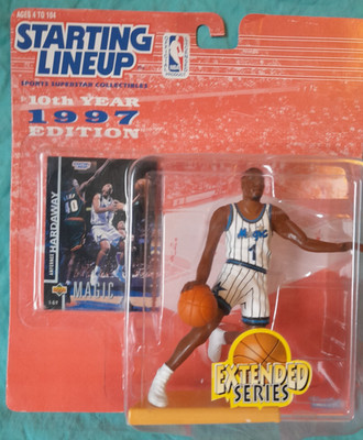 1997 Penny Anfernee Hardaway Kenner NBA Starting Lineup Figur + Topps Karte OVP